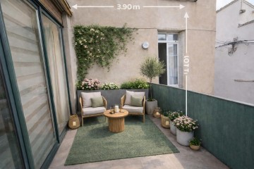 appartement 95m² debut Arrousaire, extérieur et garage